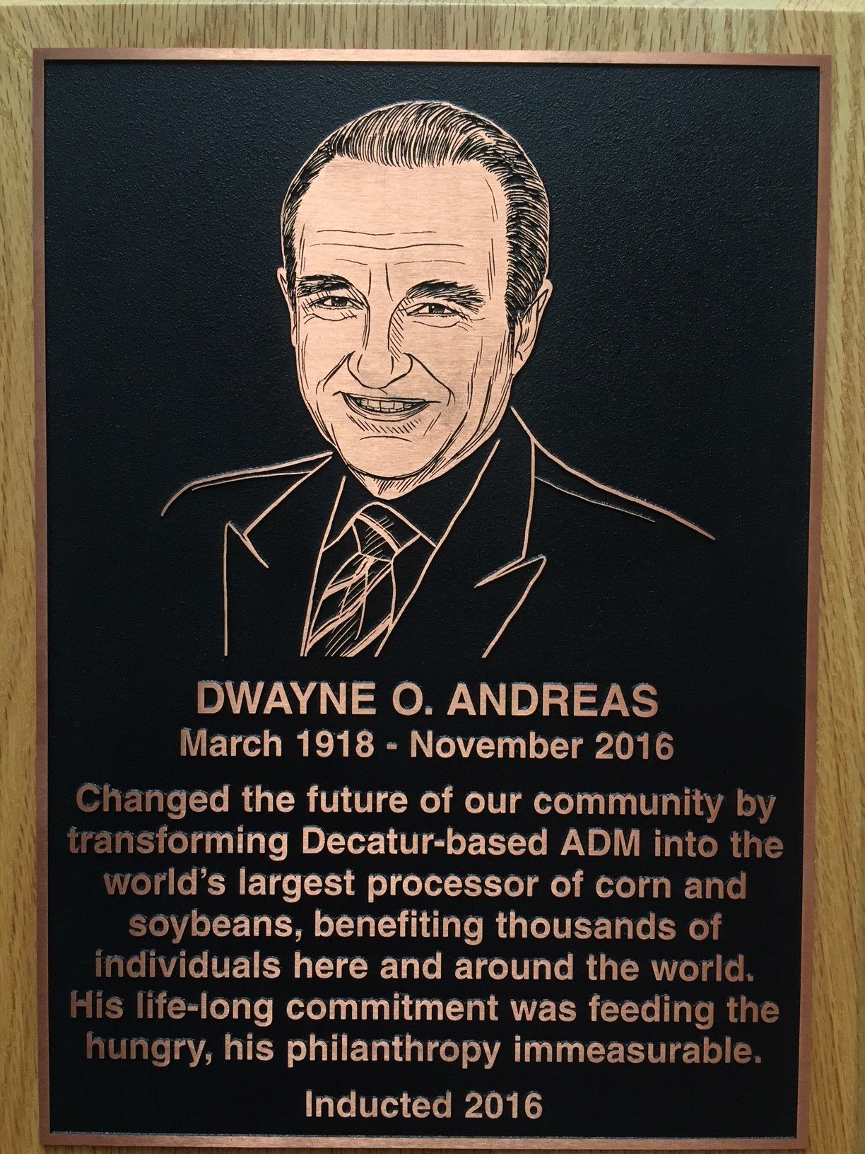 Wall of Fame: Dwayne O. Andreas